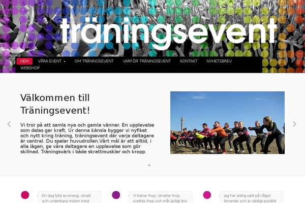 traningsevent.se site used Traningsevent