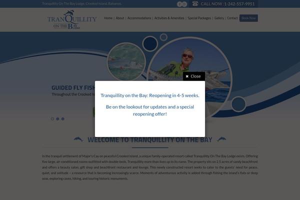 Tranquility theme site design template sample