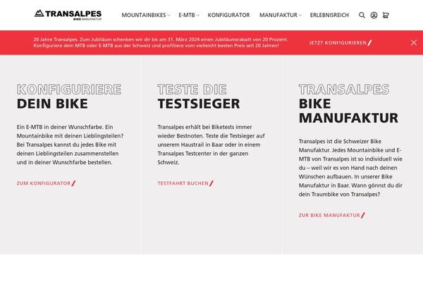 transalpes.ch site used Transalpes