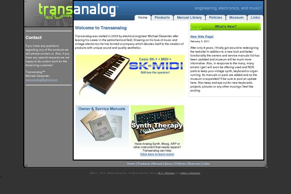 transanalog.com site used X-analog