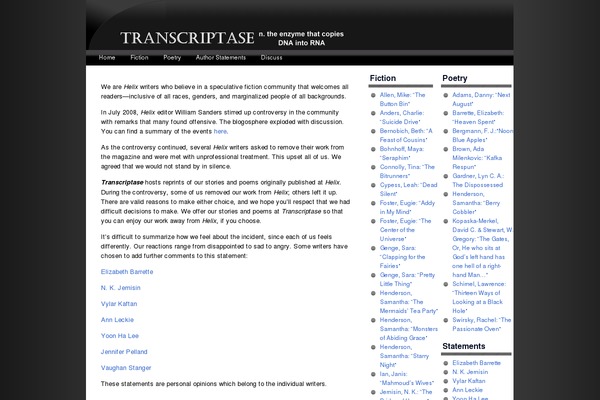 transcriptase.org site used Black-fresh-10