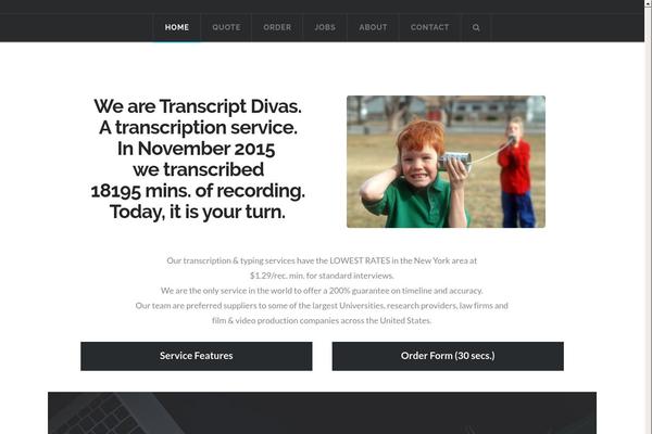 Thesis 1.8.5 theme site design template sample