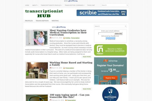 transcriptionisthub.com site used Financedaily