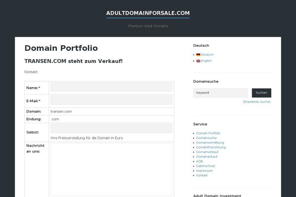 Site using Domain-portfolio plugin
