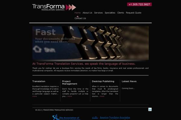 transformaonline.com site used Perada-child