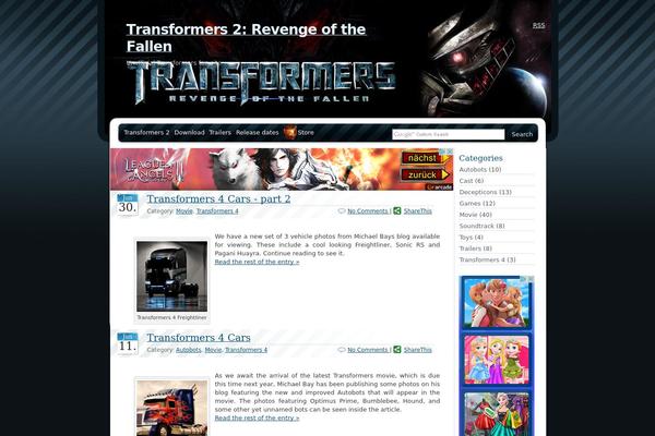 transformers2.net site used BlueMoD