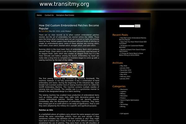 transitmy.org site used Aurelia