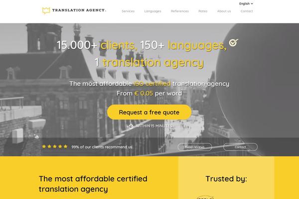 translationagency.com site used Transking