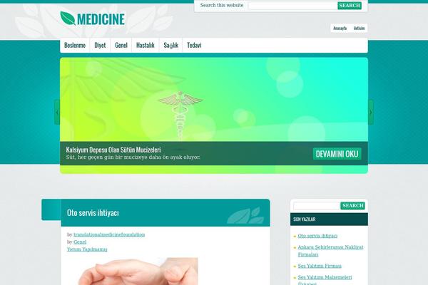 Medicine theme site design template sample