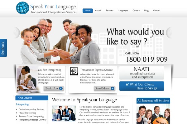 translationsandinterpretations.com.au site used Speakyourlanguage