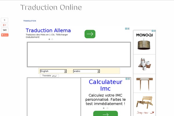 translatoor.com site used Clavier