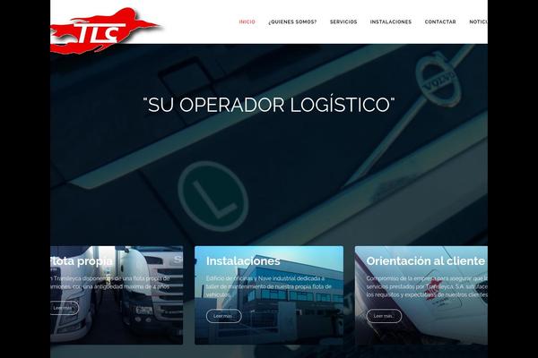 Logistic theme site design template sample