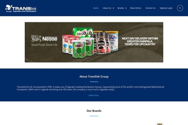 Logistic theme site design template sample