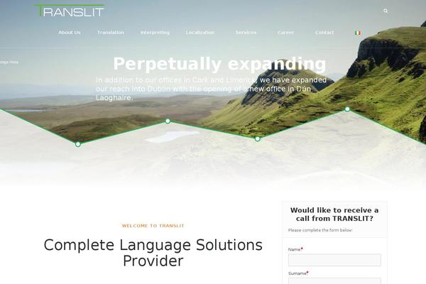 Rosetta theme site design template sample