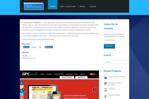 transparentsolutions.com site used Finepro