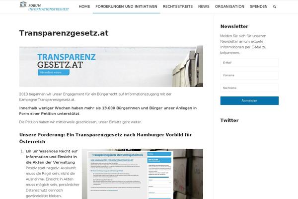 WordPress website example screenshot