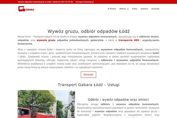 transport-gabara.pl site used Divi