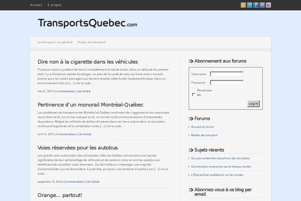 transportsquebec.com site used Wp-launchnm10