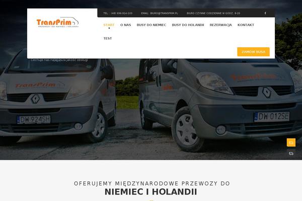 Logistic theme site design template sample