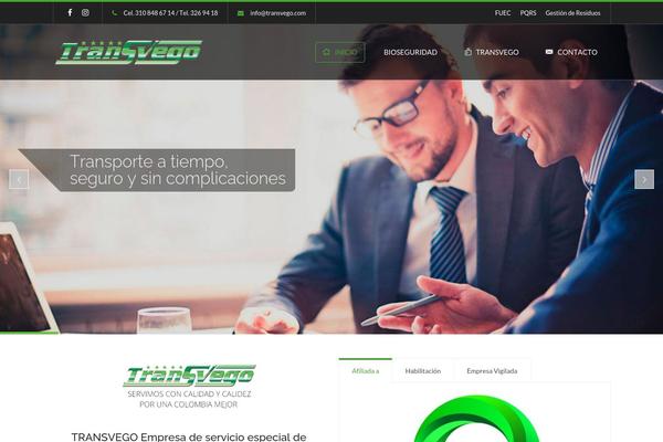WordPress website example screenshot
