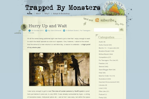 trappedbymonsters.com site used Scruffy