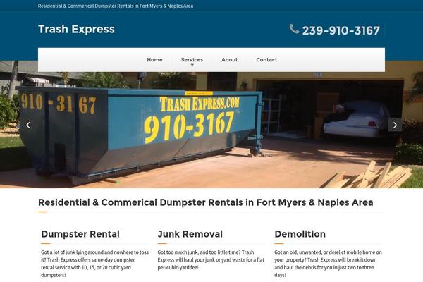 trashexpress.com site used BuildPress