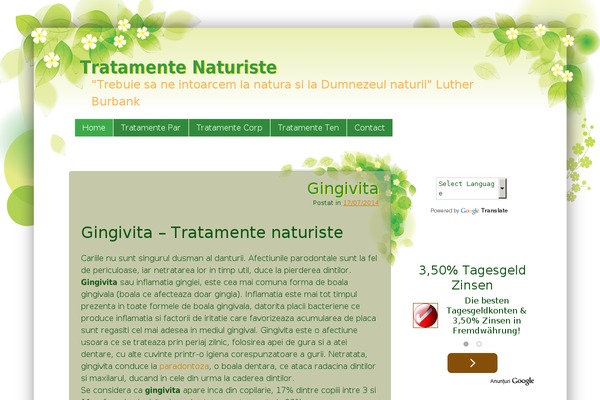 tratamente-naturiste.eu site used Tender-spring-old