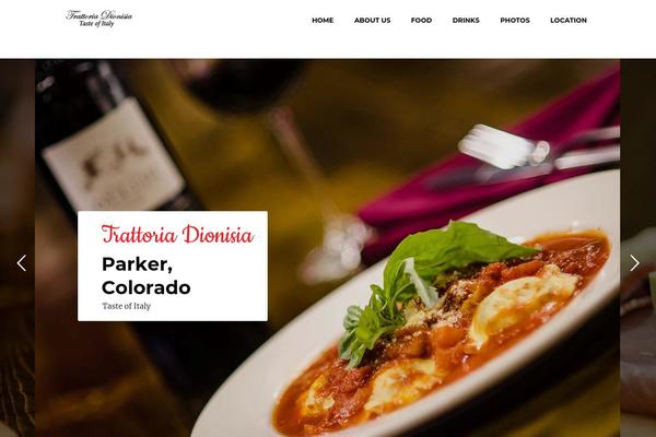 trattoriadionisiaparker.com site used Cuisine