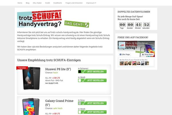 WordPress website example screenshot