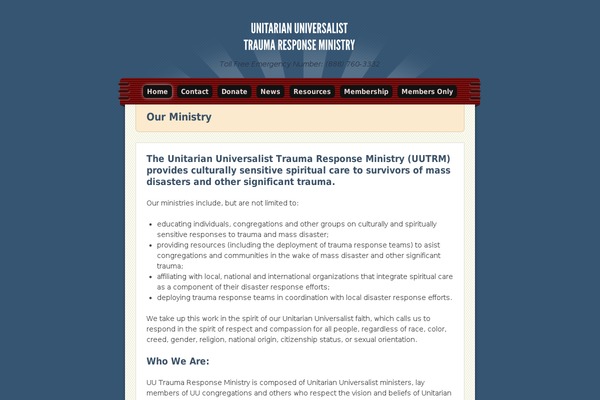 traumaministry.org site used Ghostbird