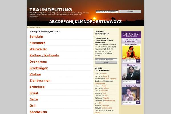 traumdeutung-kostenlos.org site used Prosense