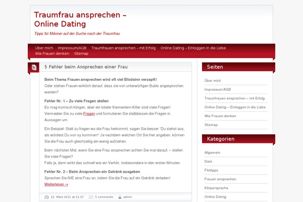 WordPress website example screenshot
