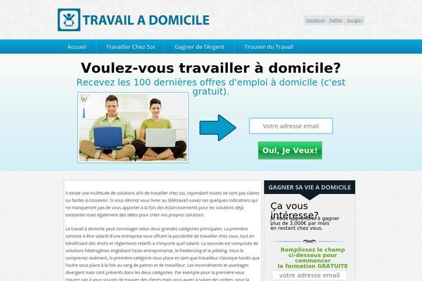 travailadomicile.com site used Travail-a-domicile