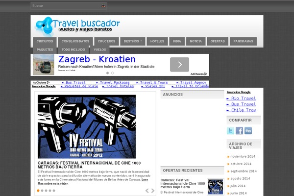 travel-buscador.com site used Hubs