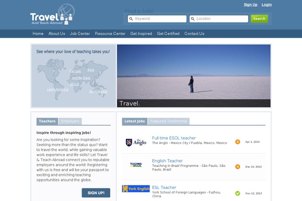 travel-teach.com site used Jobpresspro