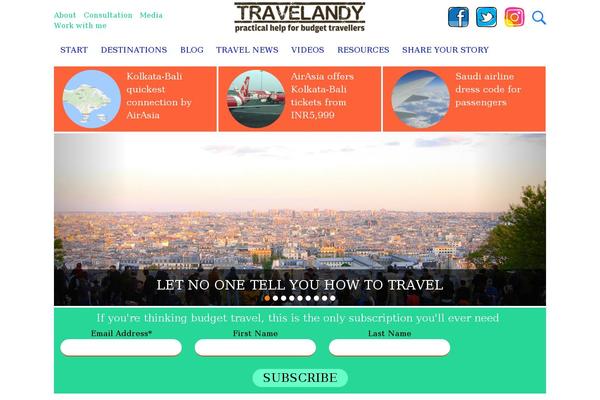 travelandy.com site used Travelandy