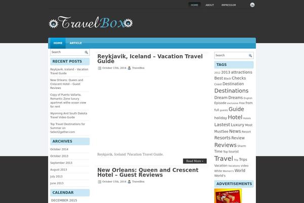 travelboxspot.com site used Travelzine