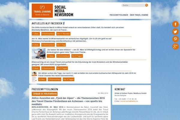 Newsroom theme site design template sample