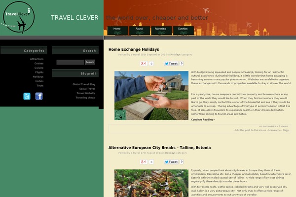 travelclever.net site used Cityblogger