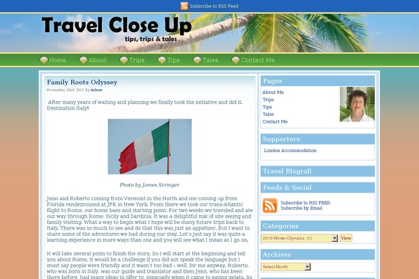 travelcloseup.com site used Travelcloseup2.0
