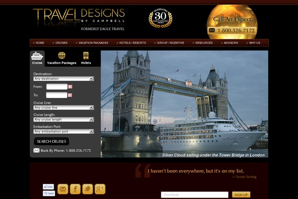 traveldesignsbycampbell.com site used Traveldesign