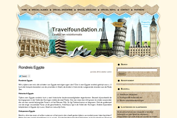 travelfoundation.nl site used Wp_travel_theme_1