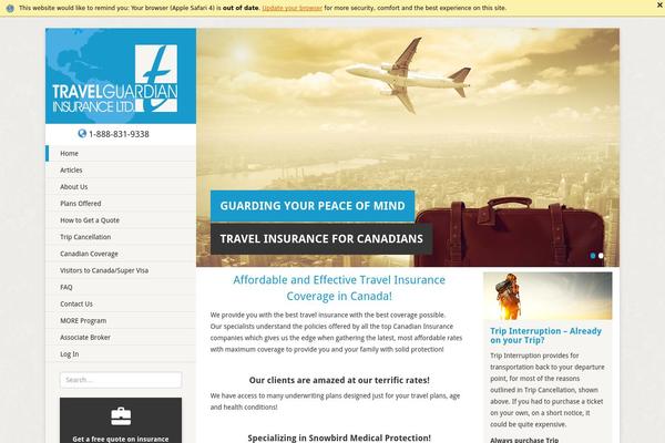 WordPress website example screenshot