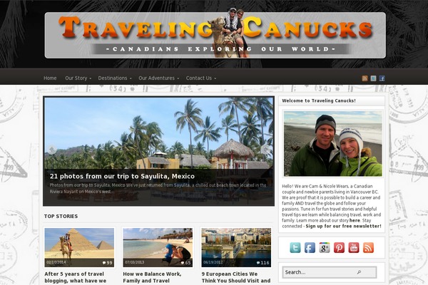 travelingcanucks.com site used Travelingcanucks