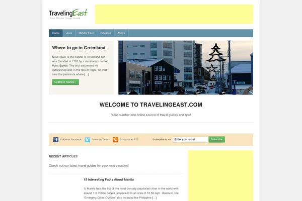 travelingeast.com site used Trawell-child