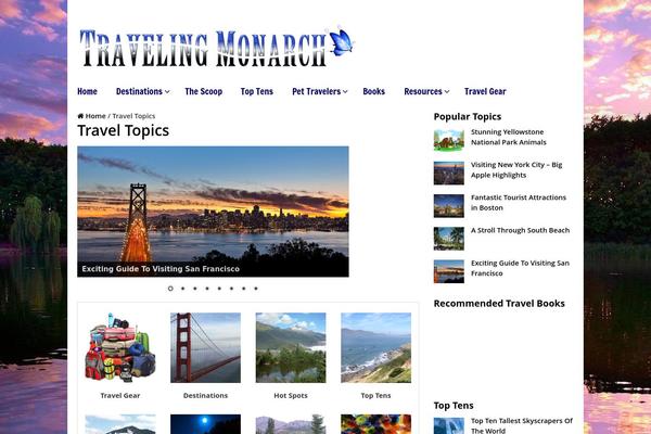 Frontpage theme site design template sample