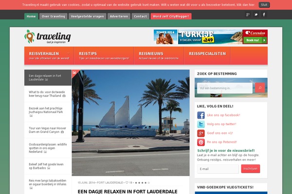 travelinq.nl site used Travel-magazine