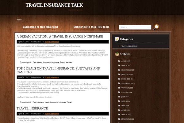 travelinstips.com site used Timberdesk