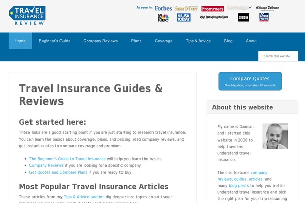 travelinsurancereview.net site used Covertrip