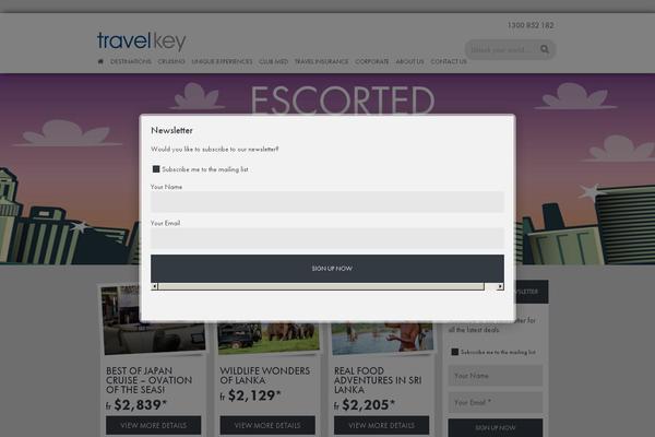 travelkey.com.au site used Travelkey